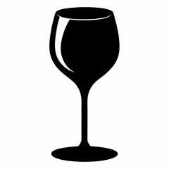 wine glass isolated on white, wine glass vector illustration, cup season wine glass vector art, tee cup silhouette,  glass vector icon, wine glass cartoon line art, eps
