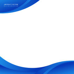 abstract wavy blue gradient background