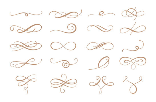 Naklejki Elegant Vintage Swirls for Wedding Card