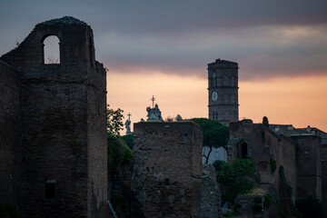 Obraz premium Lever du jour à Rome