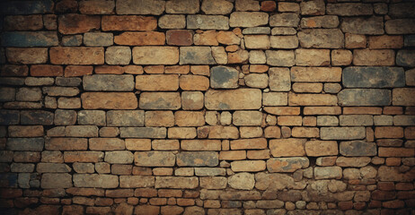 Obraz premium background of old brick wall arrangement