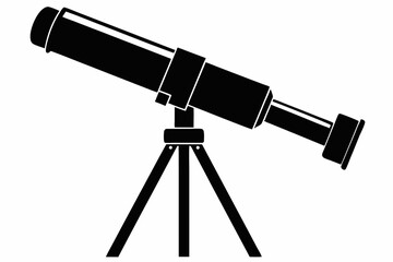 Telescope Silhouette SVG, Vector Silhouette Of Telescope
