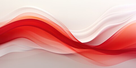 Abstract red and white wavy background.