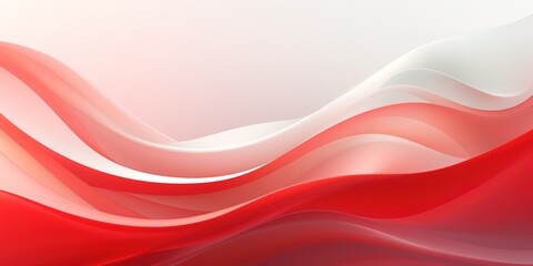 Abstract red and white wavy background.