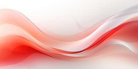 Abstract red and white wavy background.