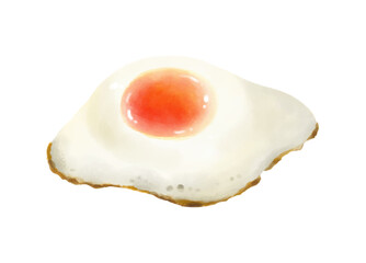 リアルで美味しそうな目玉焼きのイラスト
Realistic and delicious fried egg illustration