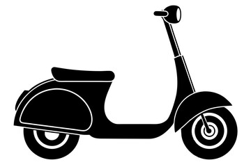 

scooter silhouette, scooter bike vector illustration, scooter icon symbol

