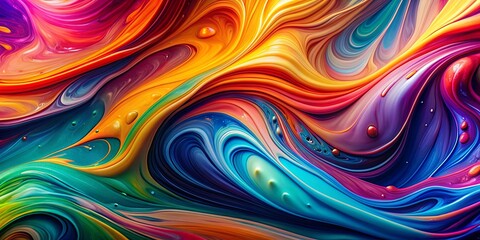 Vibrant and fluid abstract liquid background with swirling colors and smooth gradients, abstract, liquid, background, vibrant