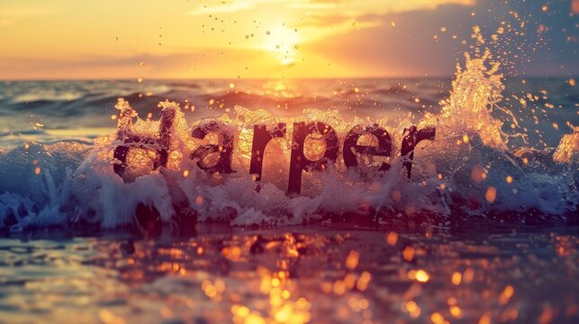 Sunset personalized name postcard perfect for decor.