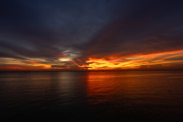 
Sky in the evening at Saphan Mai, Chonburi Province