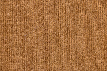 Brown corduroy fabric