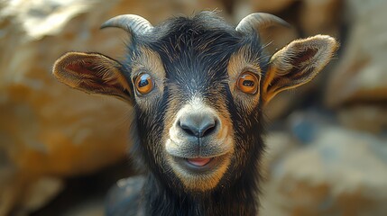 Fototapeta premium Close up photo of the sheep