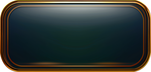 Elegant gold frame with a dark green background for your text or design.