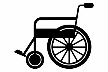 
wheelchair silhouette vector, wheel chair icon symbol