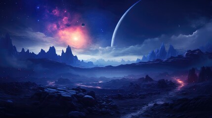 beautiful space, galaxy background
