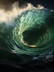 Massive green waves