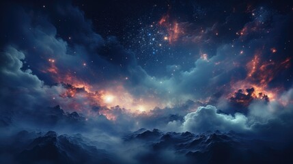 Obraz premium beautiful space, galaxy background