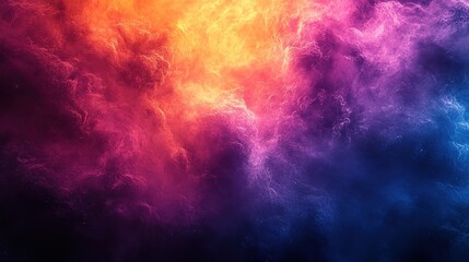 Naklejka premium Abstract Swirling Colorful Clouds with a Dark Background