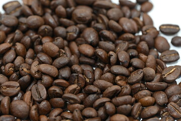 granos de café acercamiento