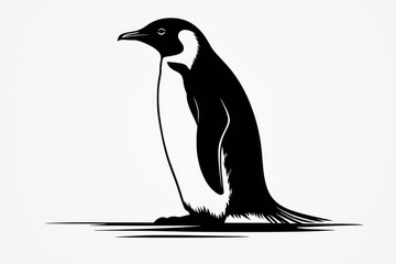 Obraz premium Silhouette of a Penguin