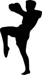 boxer athlete silhouette