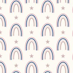 Rainbow Sky Pattern Background