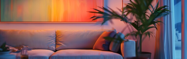 Fototapeta premium Modern living room interior design.