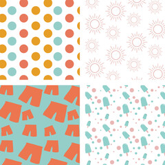 Summer Colorful Pattern Background