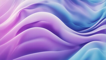 Obraz premium A light banner with a grainy, abstract background featuring a color gradient that transitions from blue to purple and white, creating a wave-like pattern