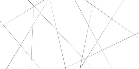 Abstract white background with random black lines, Black chaotic lines of modern design. 