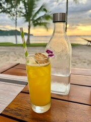 glass of lemonade