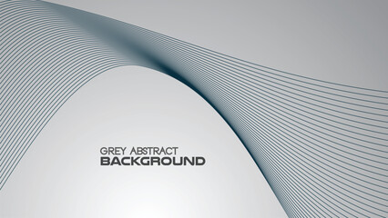 Grey gradient abstract background with curve line