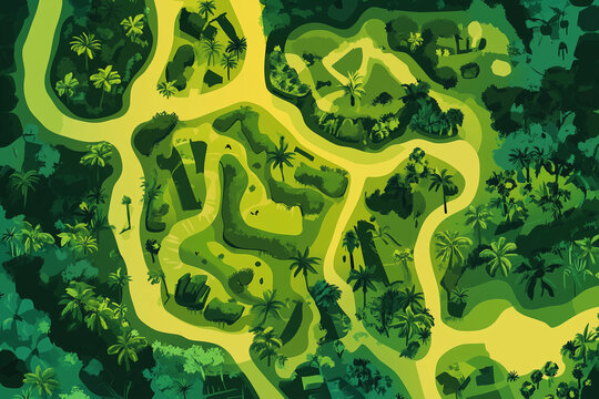 Jungle Themed Zoo Map Emblem: Navigating Nature with Ease