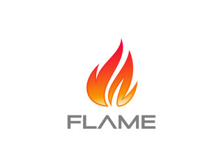 fire logo vector illustration. flame logo template
