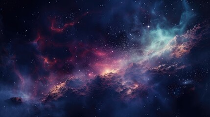 Fototapeta premium beautiful space, galaxy background