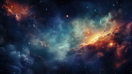 Obraz premium beautiful space, galaxy background