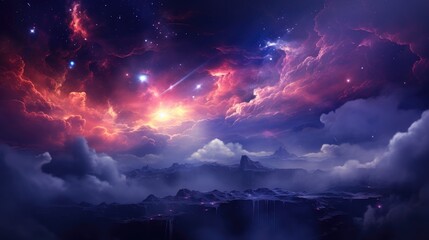 beautiful space, galaxy background