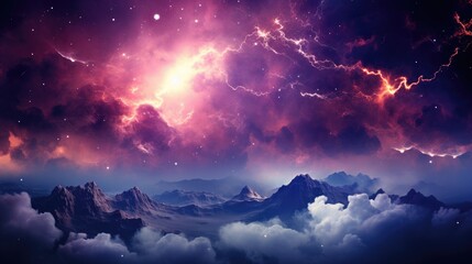 beautiful space, galaxy background