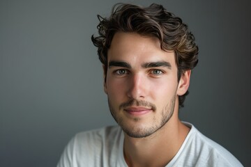 Fototapeta premium Mystery Man: The Allure of the Unknown Generative AI
