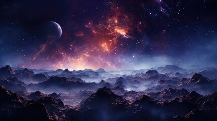 beautiful space, galaxy background