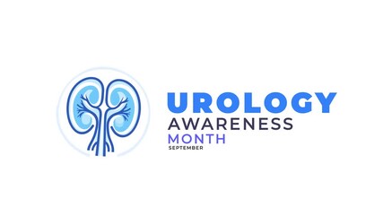 Urology awareness month. urology icon motion.