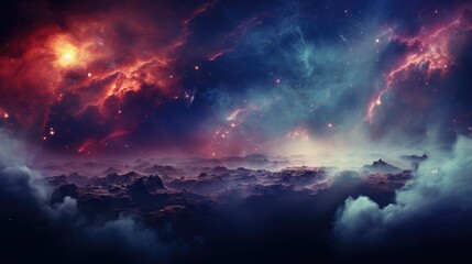 beautiful space, galaxy background