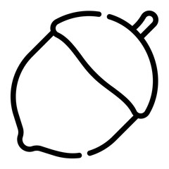 acorn line icon