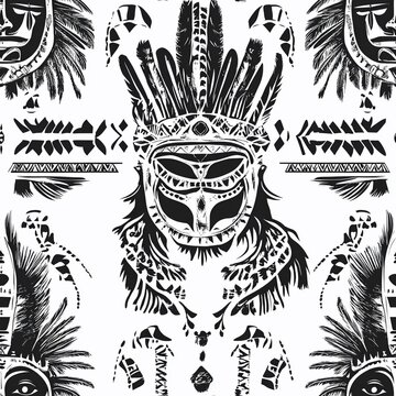 Indian tribal illustration