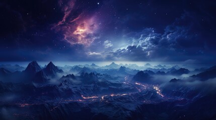 Fototapeta premium beautiful space, galaxy background