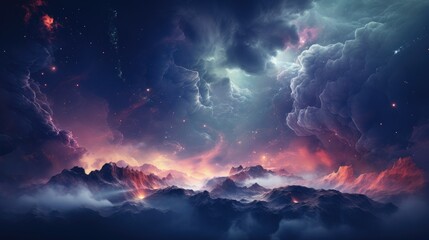 beautiful space, galaxy background