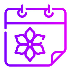 calendar gradient icon
