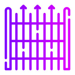 fence gradient icon
