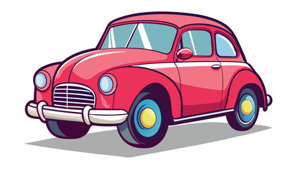 A vintage car vector illustration