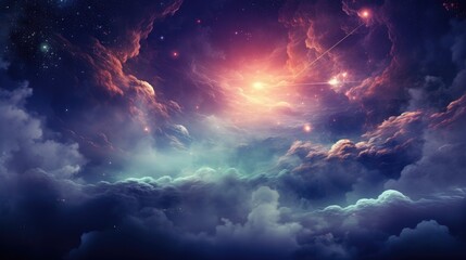 beautiful space, galaxy background